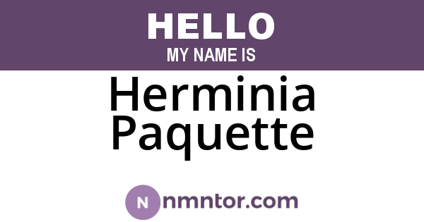 Herminia Paquette