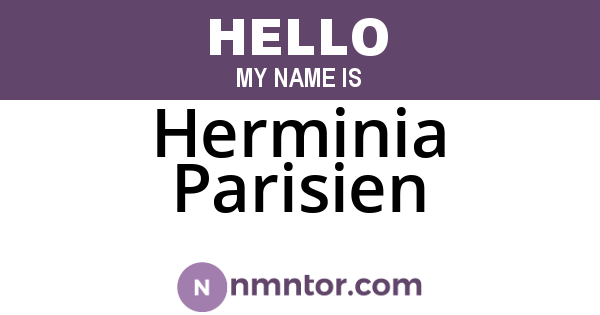 Herminia Parisien