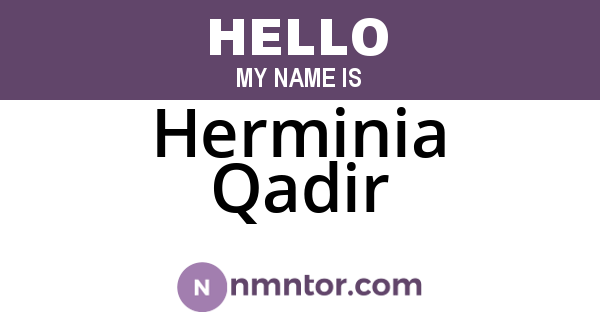 Herminia Qadir