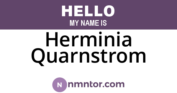 Herminia Quarnstrom