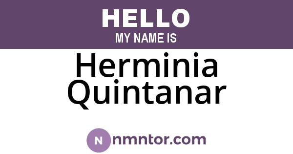 Herminia Quintanar