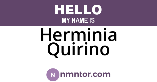 Herminia Quirino