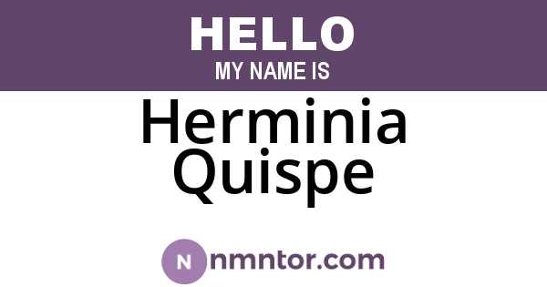Herminia Quispe