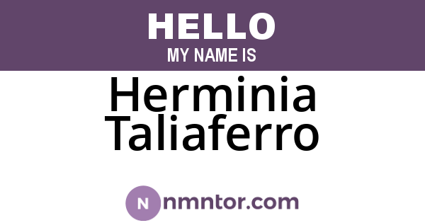 Herminia Taliaferro