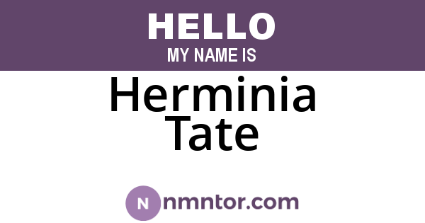 Herminia Tate
