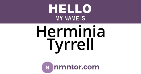 Herminia Tyrrell