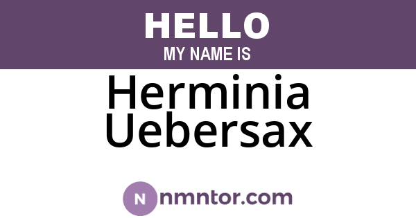 Herminia Uebersax