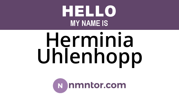 Herminia Uhlenhopp