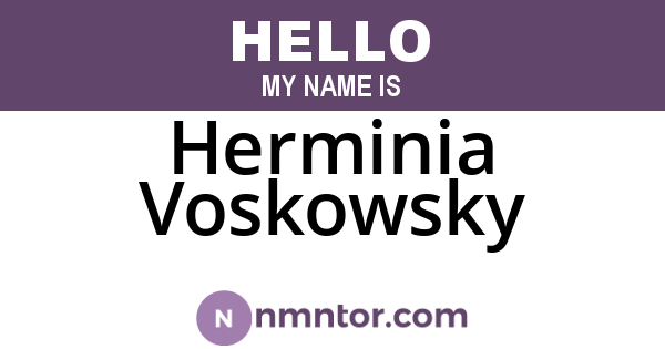 Herminia Voskowsky