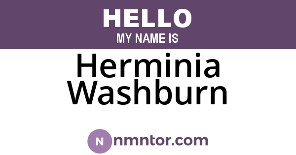 Herminia Washburn