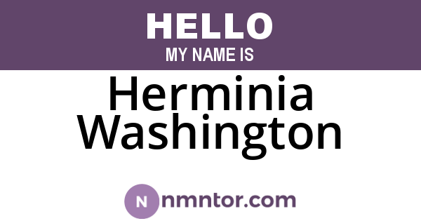 Herminia Washington