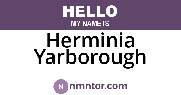Herminia Yarborough