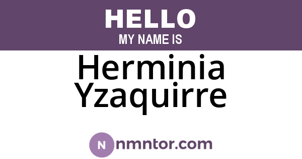 Herminia Yzaquirre