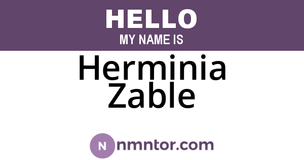 Herminia Zable