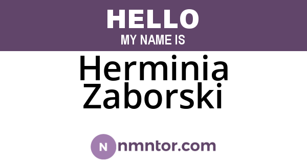 Herminia Zaborski