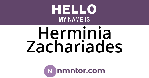 Herminia Zachariades