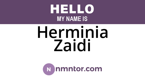 Herminia Zaidi