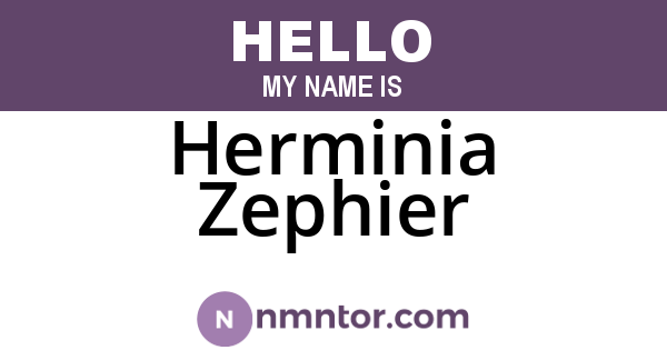Herminia Zephier