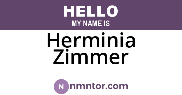 Herminia Zimmer