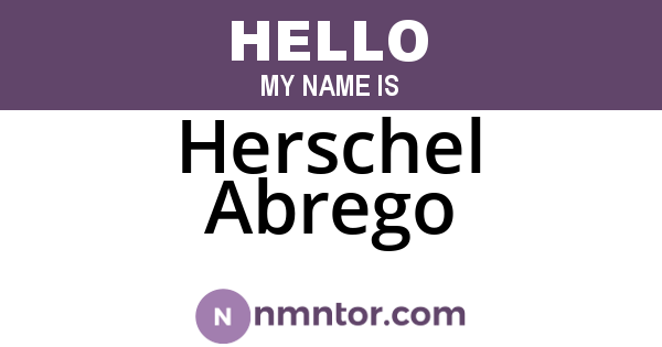 Herschel Abrego