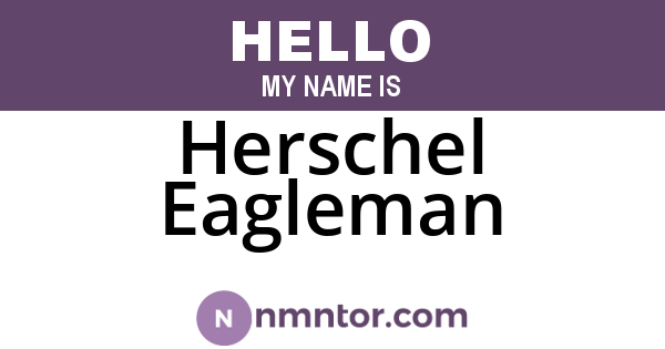 Herschel Eagleman