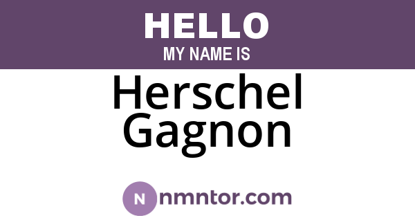 Herschel Gagnon