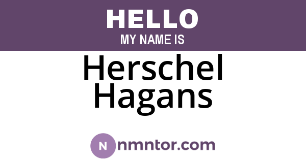 Herschel Hagans