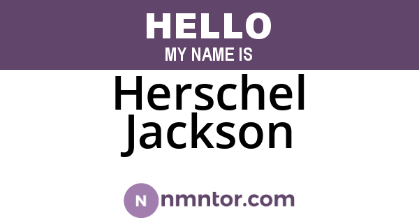 Herschel Jackson