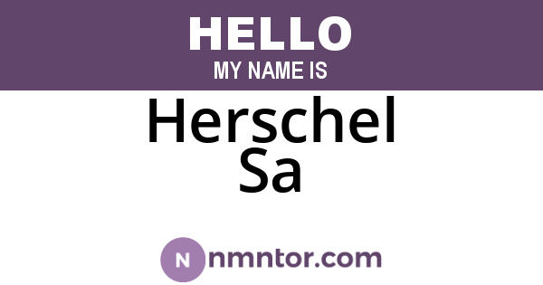 Herschel Sa