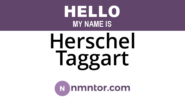 Herschel Taggart