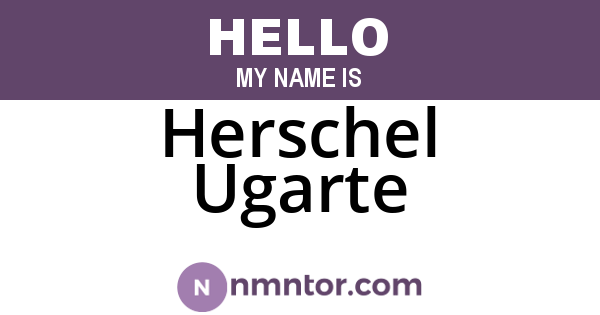 Herschel Ugarte