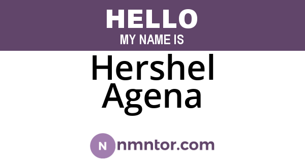 Hershel Agena