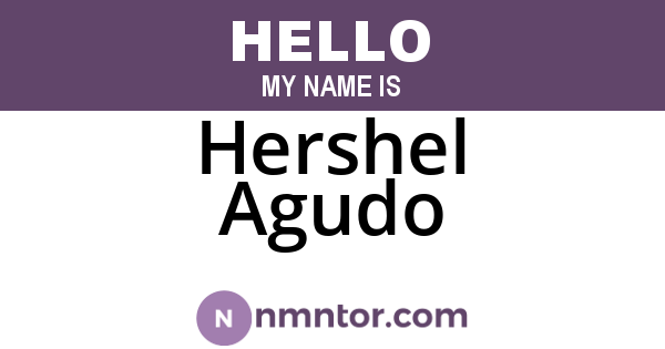 Hershel Agudo