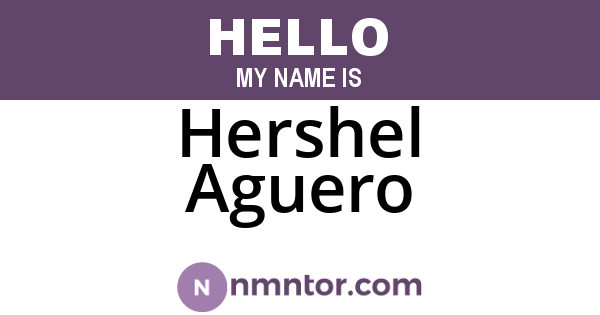 Hershel Aguero