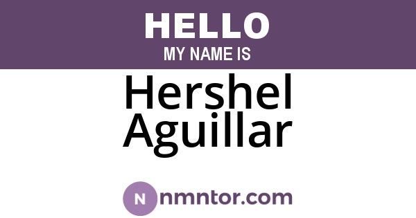 Hershel Aguillar