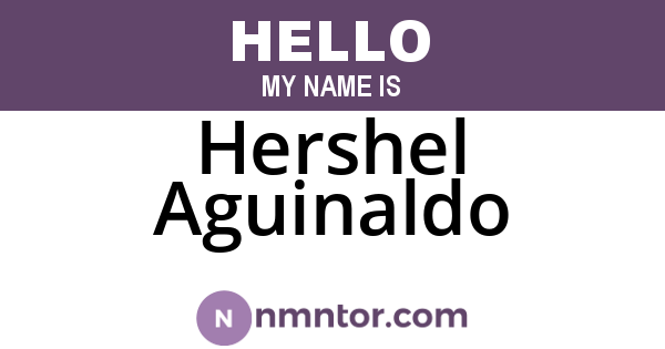 Hershel Aguinaldo