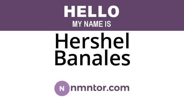Hershel Banales