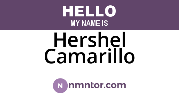 Hershel Camarillo