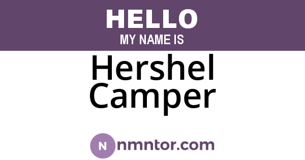 Hershel Camper