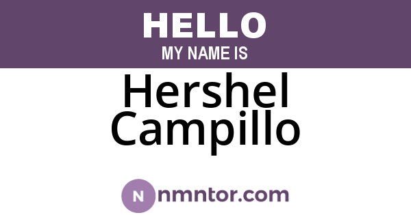 Hershel Campillo