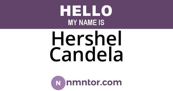 Hershel Candela