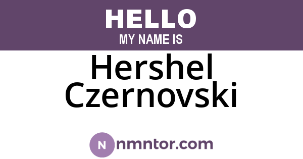 Hershel Czernovski
