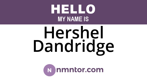 Hershel Dandridge