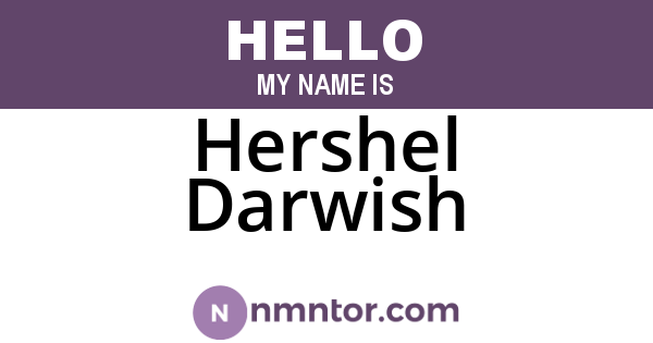 Hershel Darwish
