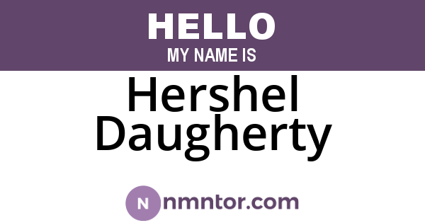 Hershel Daugherty