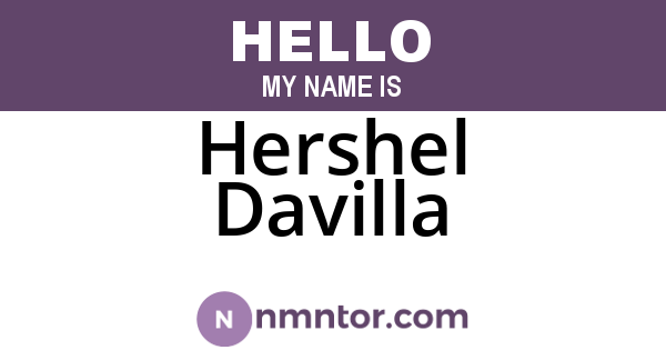 Hershel Davilla