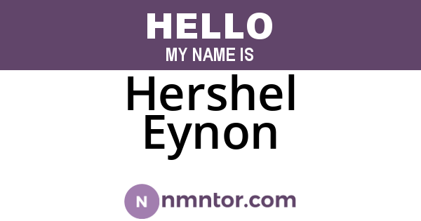 Hershel Eynon