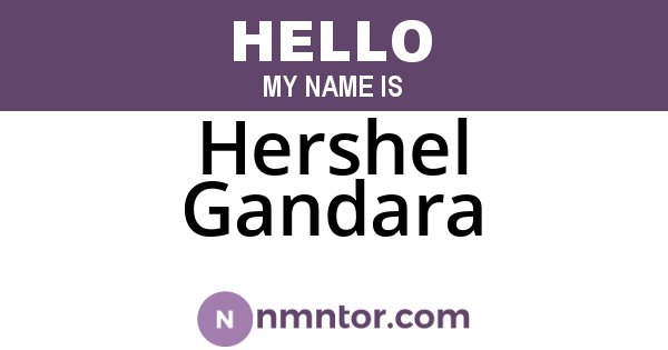 Hershel Gandara