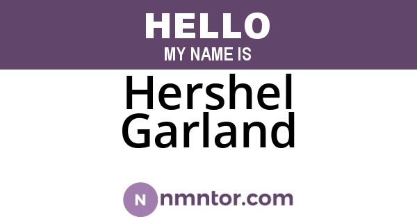 Hershel Garland