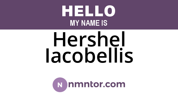 Hershel Iacobellis